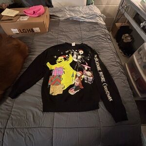 Disney Black Sweater with Colorful Characters